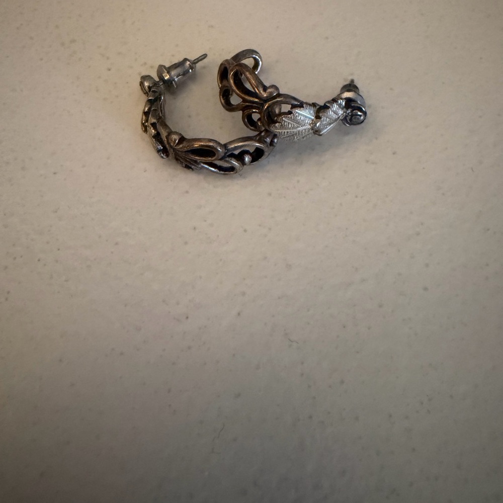 Black Hills Gold and Sterling Silver Knot Earrings